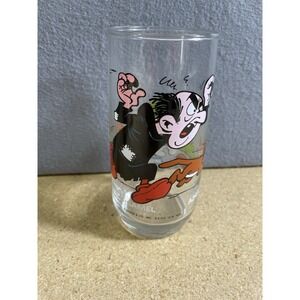 The Smurfs Gargamel‎ & Azrael Glass Vintage 1982